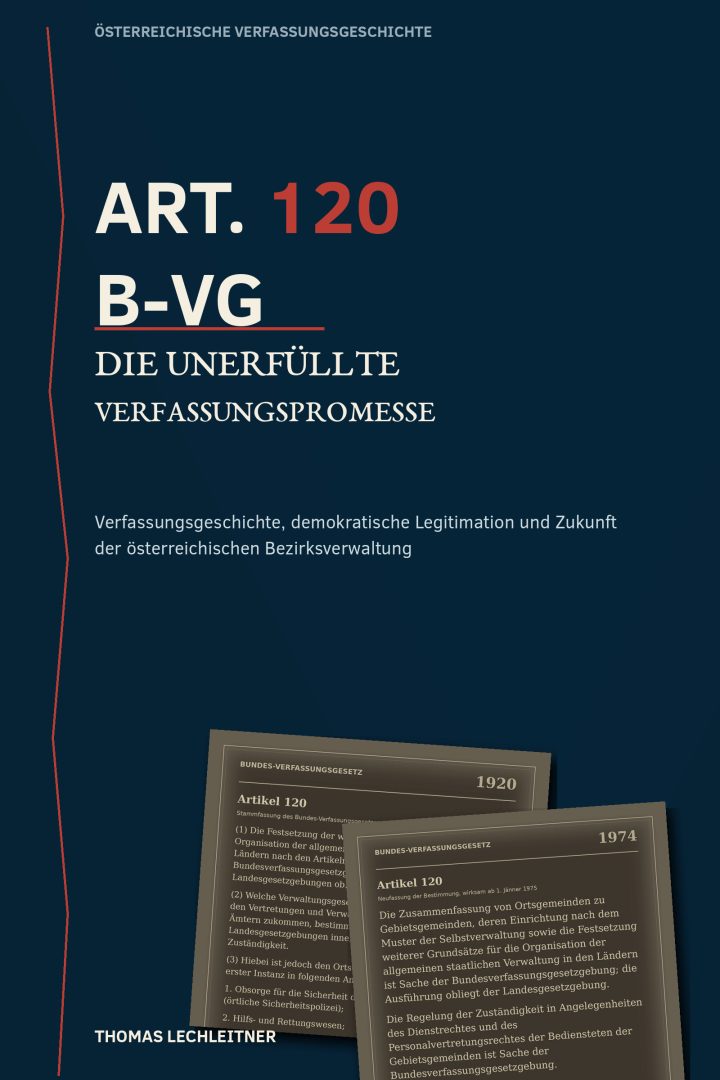 Buchcover: Art. 120 B-VG – Die unerfüllte Verfassungspromesse